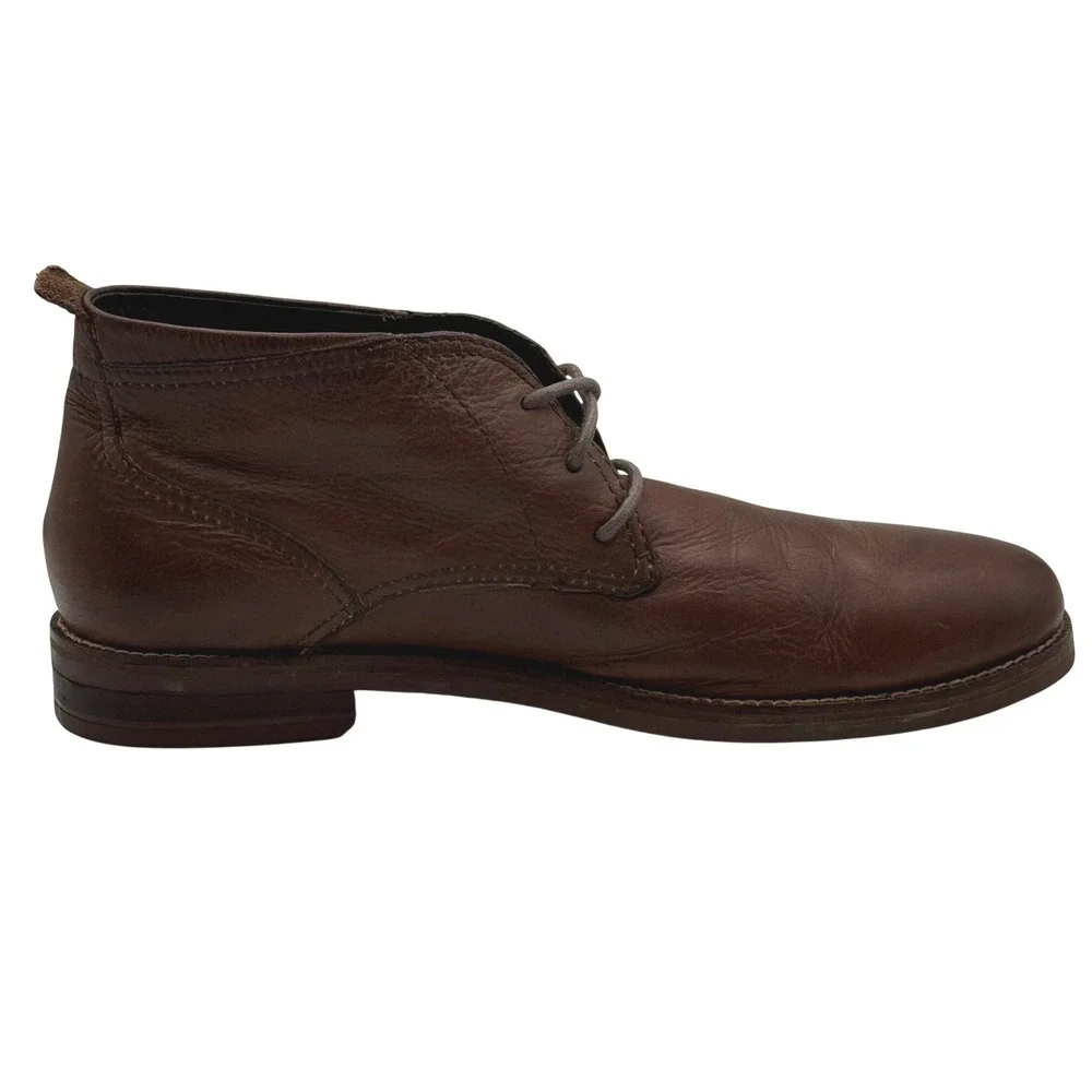 Cole Haan C11847 Chukka‎ Boots Mens 11 Brown Leather Casual Dress Lace Up